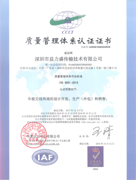 质量认证体系